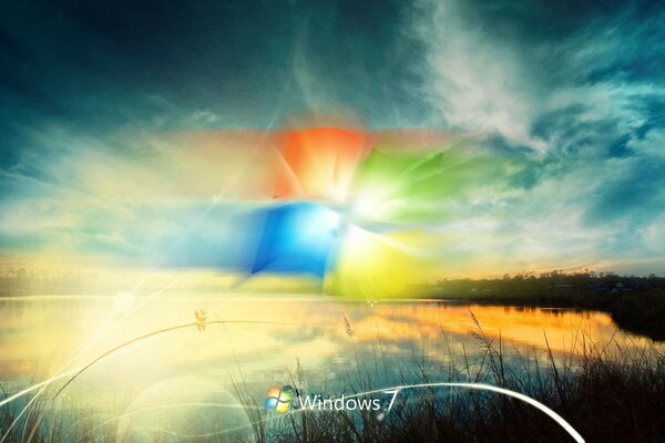 Willkommenes windows 7-Startfenster