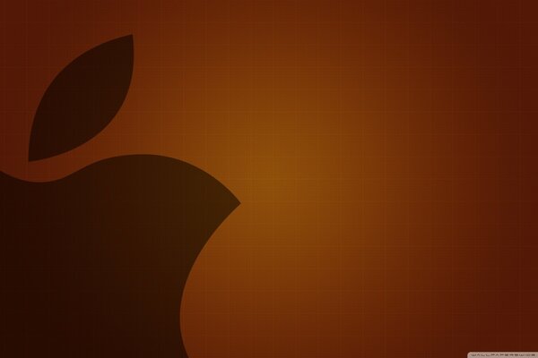 Stylish picture of the apple logo