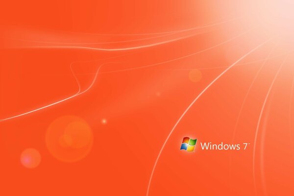 Immagine sistema operativo Microsoft arancione