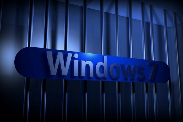 Windows sur fond bleu avec rétro-éclairage