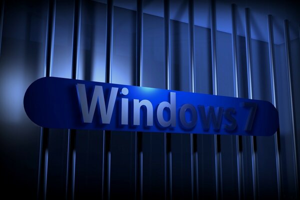 Windows su sfondo blu con retroilluminazione