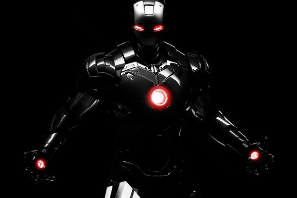 Robot from marvel comics background