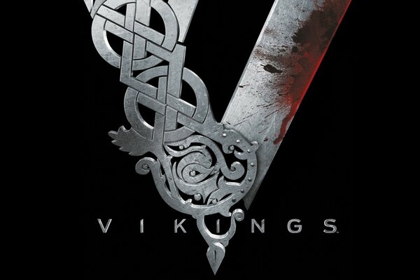 Vikings. Emblème de la série télévisée Vikings in Blood