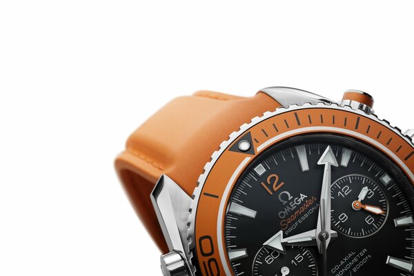 Montre homme avec bracelet marron