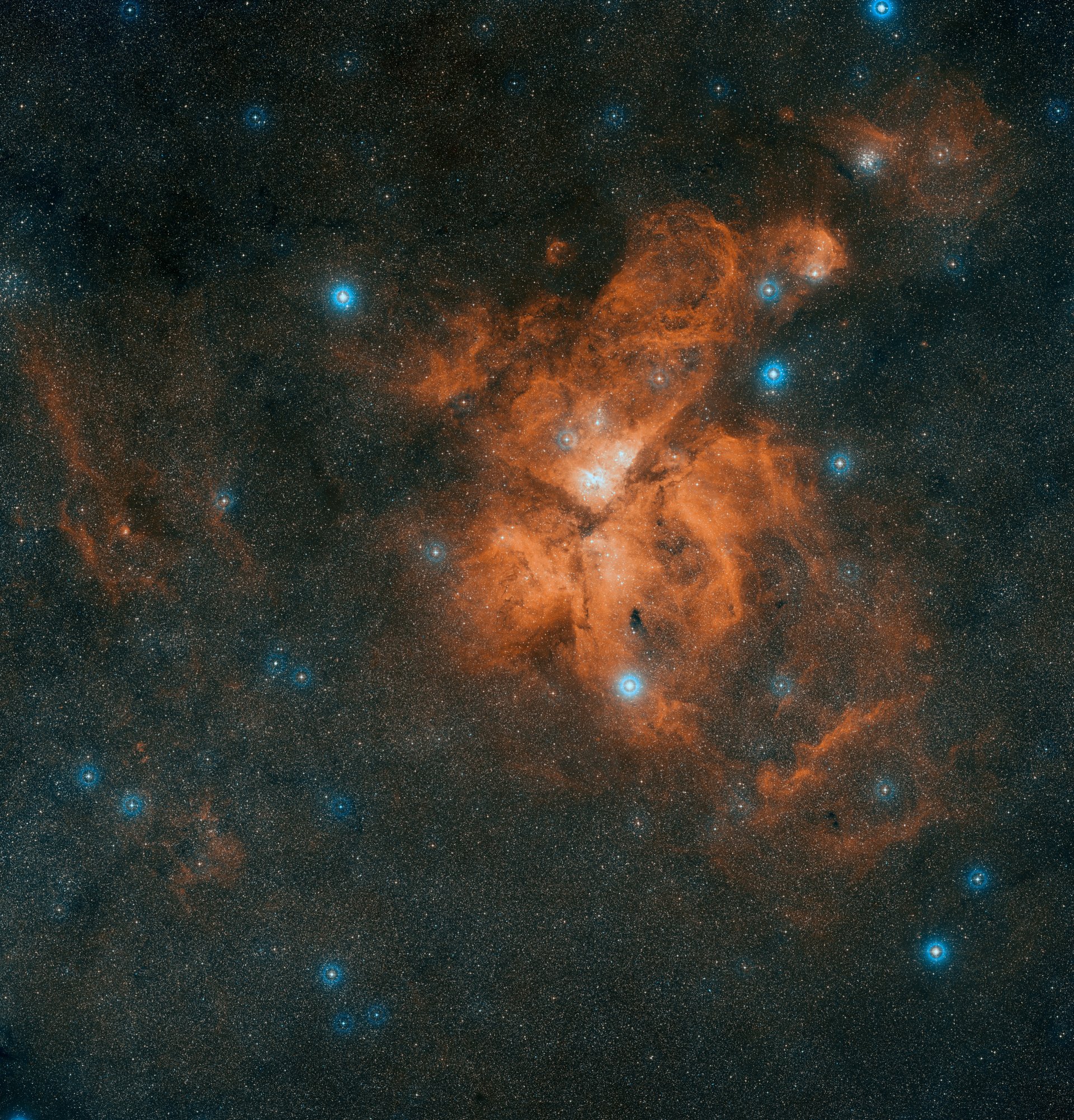 туманность киль ngc 3372 звезды вселенная