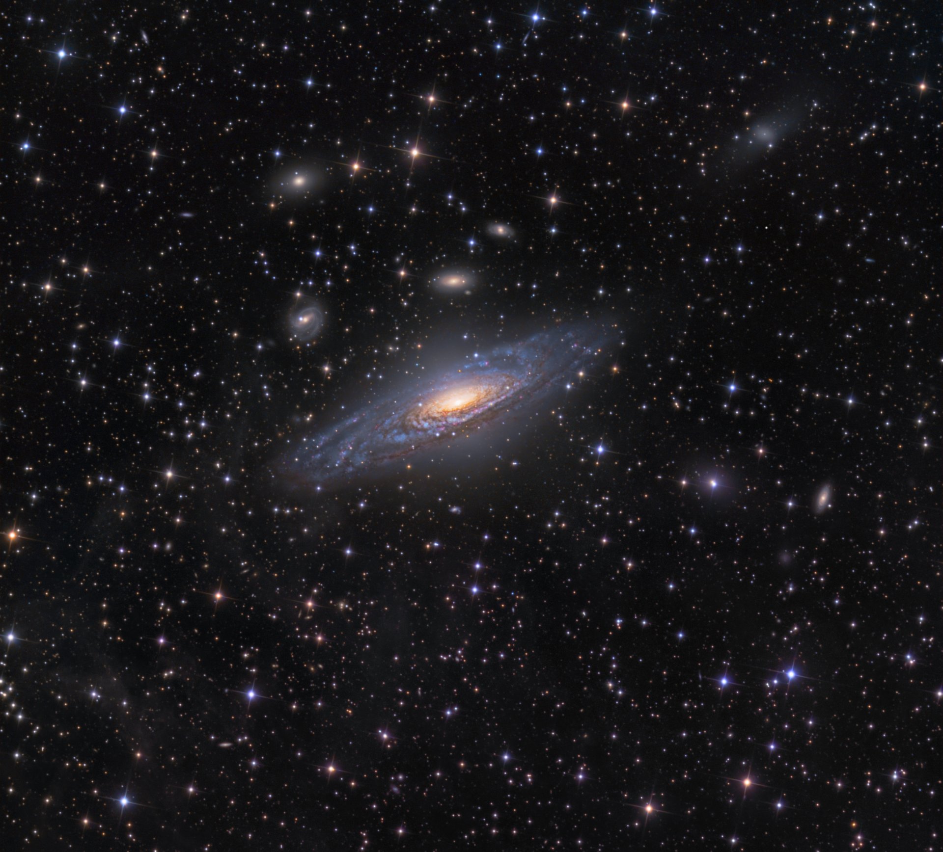 spirale galaxie ngc7331 sterne raum