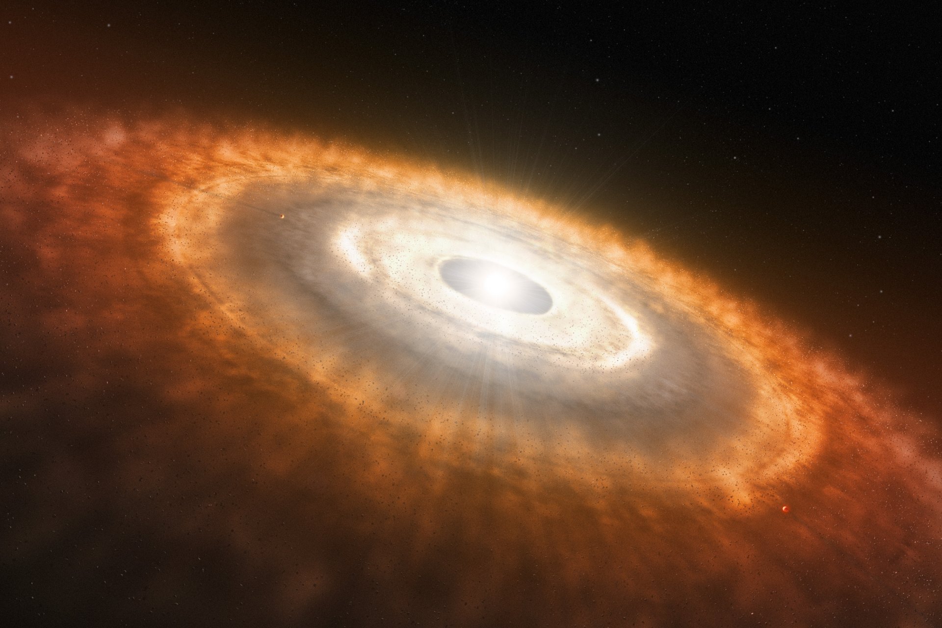 giovane stella protoplanetario disco