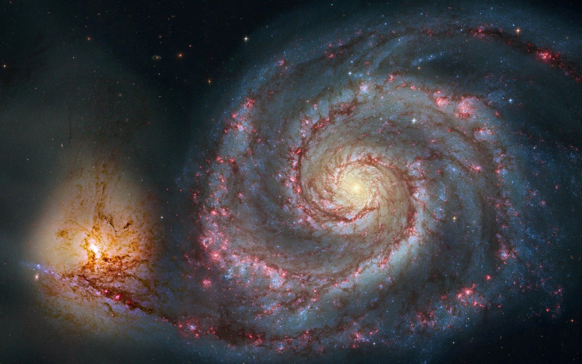 espace galaxie spirale
