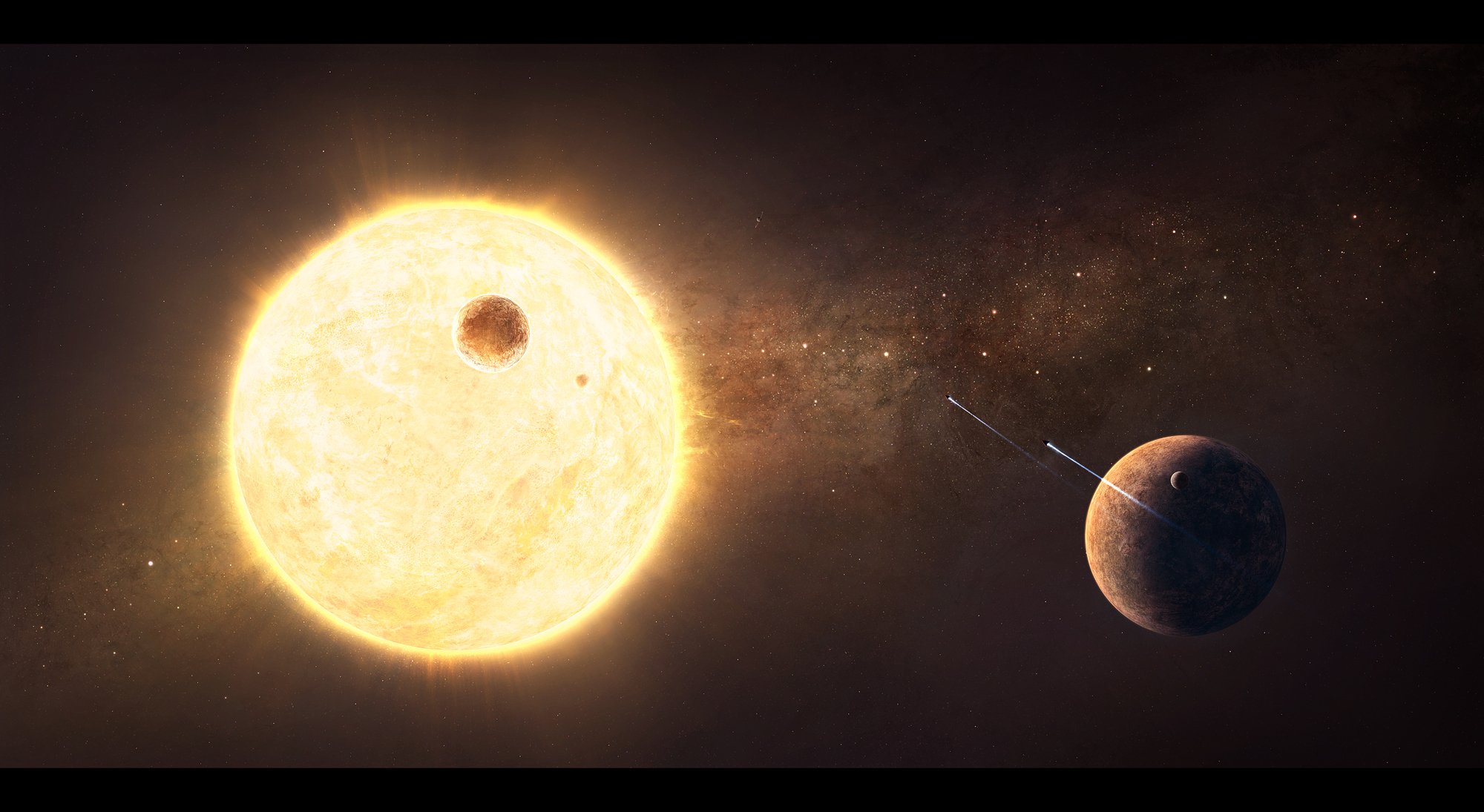 sternensystem planeten satellit stern raumschiffe