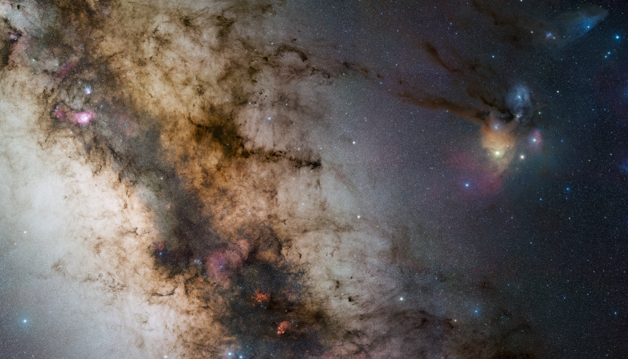 droga mleczna galaktyka gwiazdy ngc 6357 ngc 6334