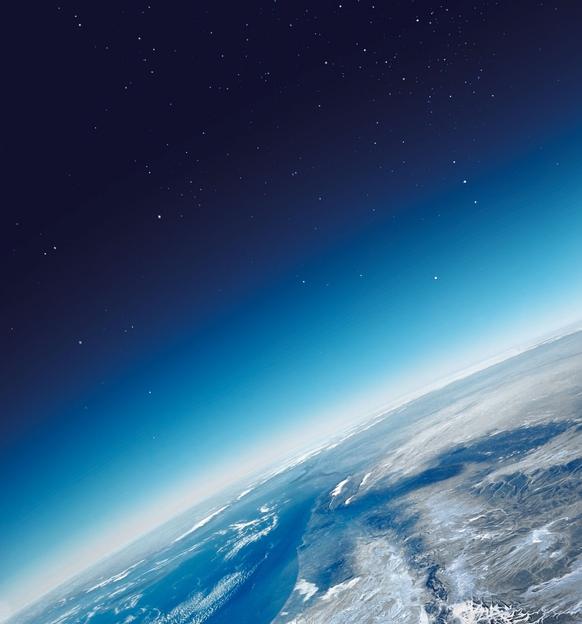 terra spazio stelle atmosfera