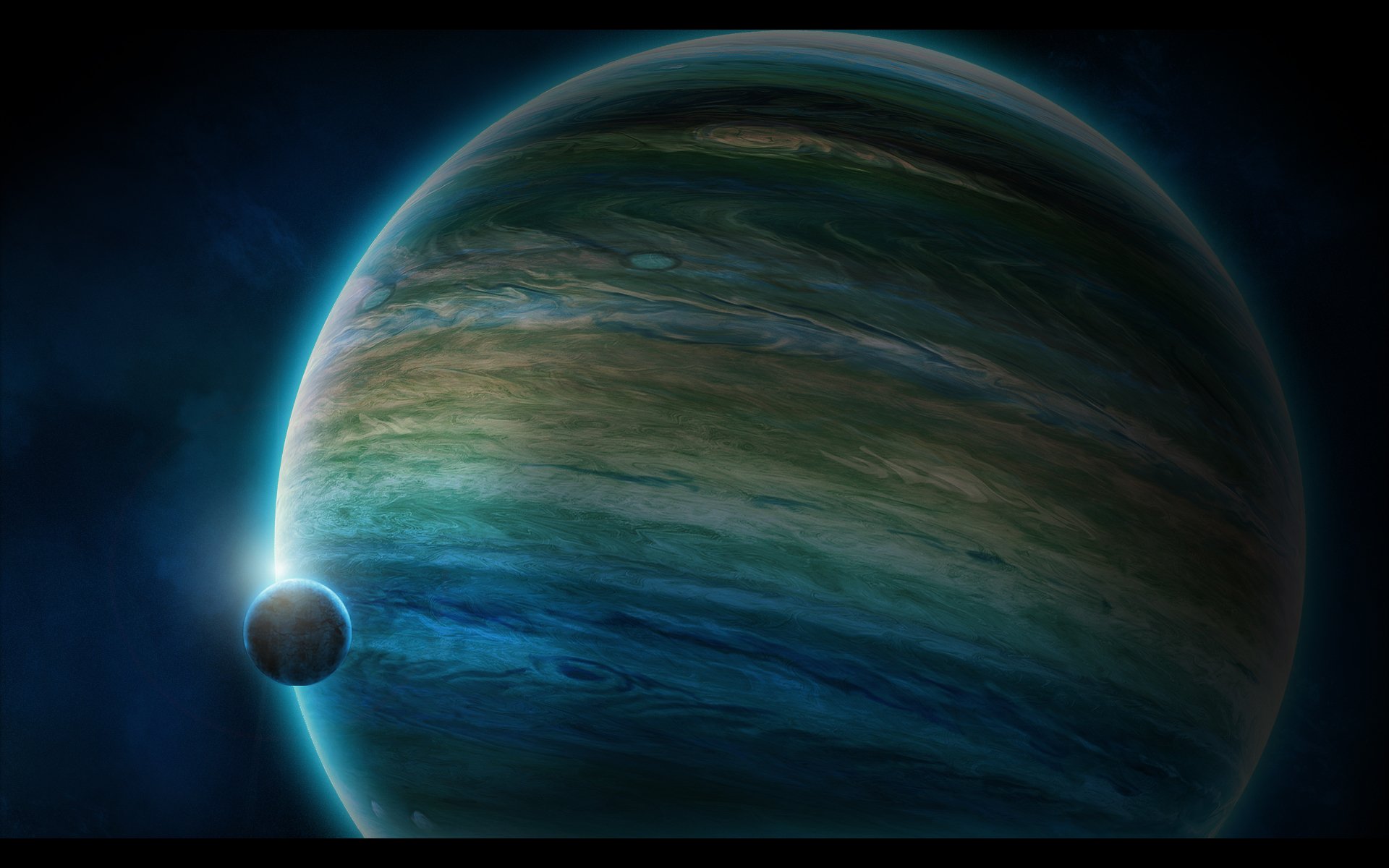 gigante de gas planeta satélite atmósfera