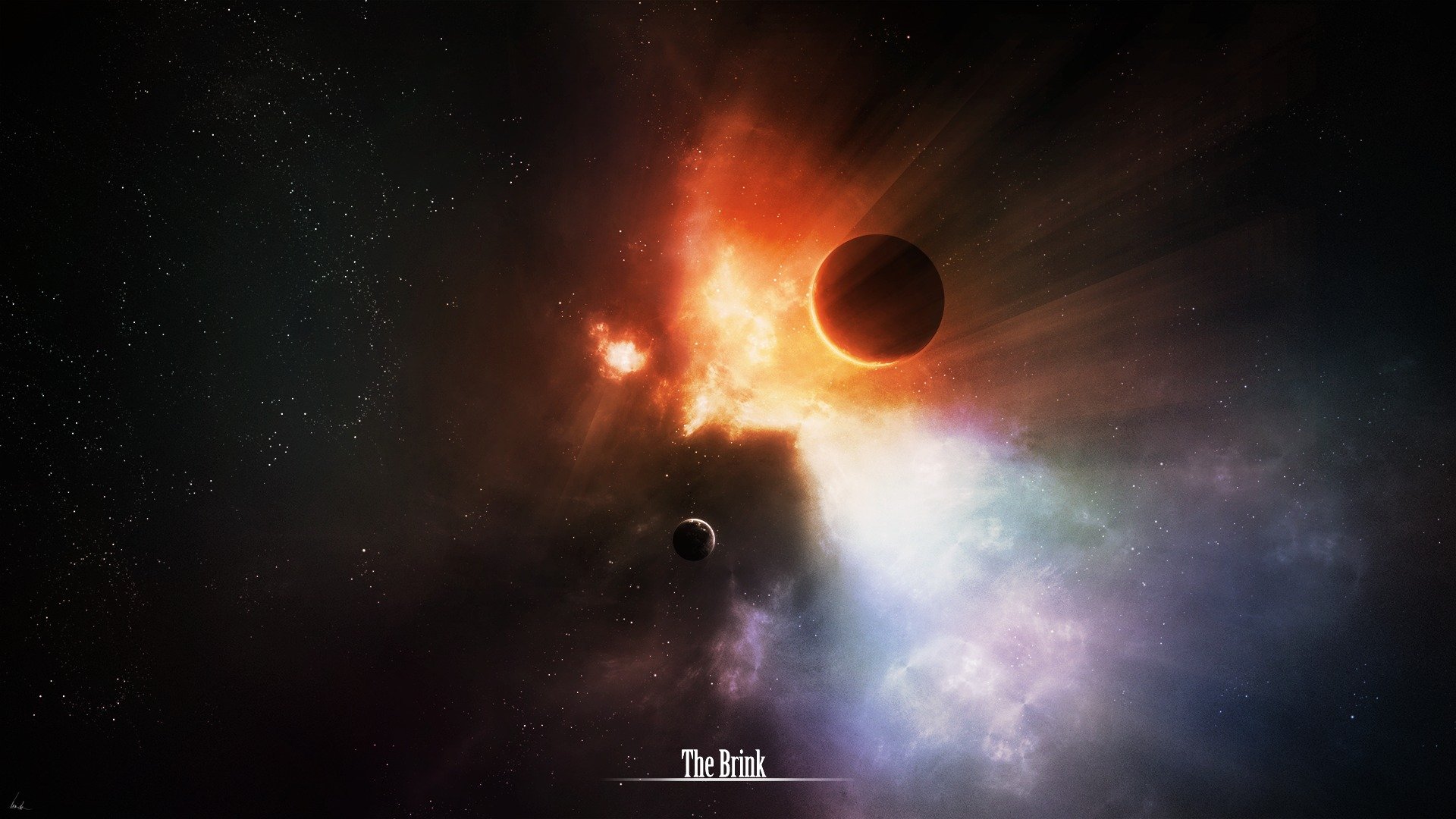 universum planet satellit licht sterne