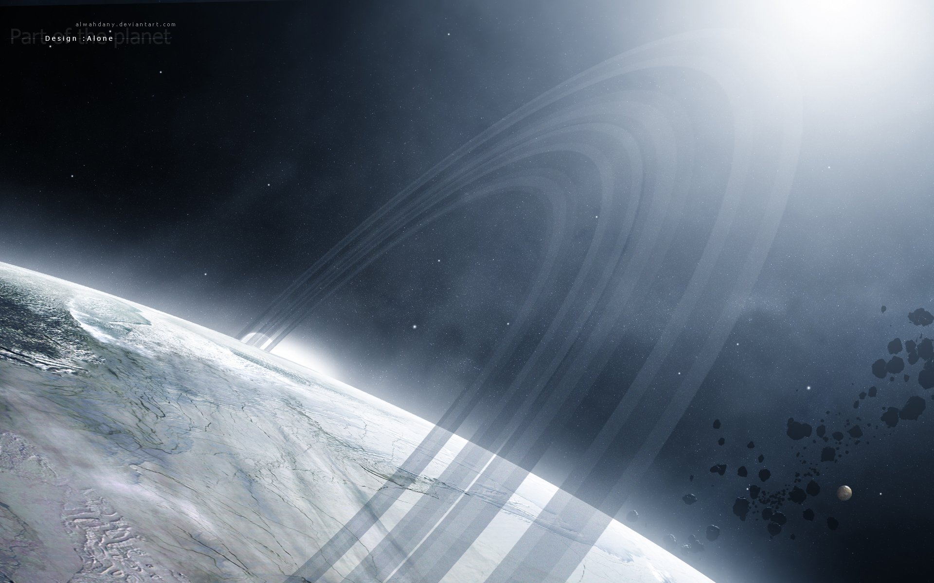 planet oberfläche eis asteroiden satellit