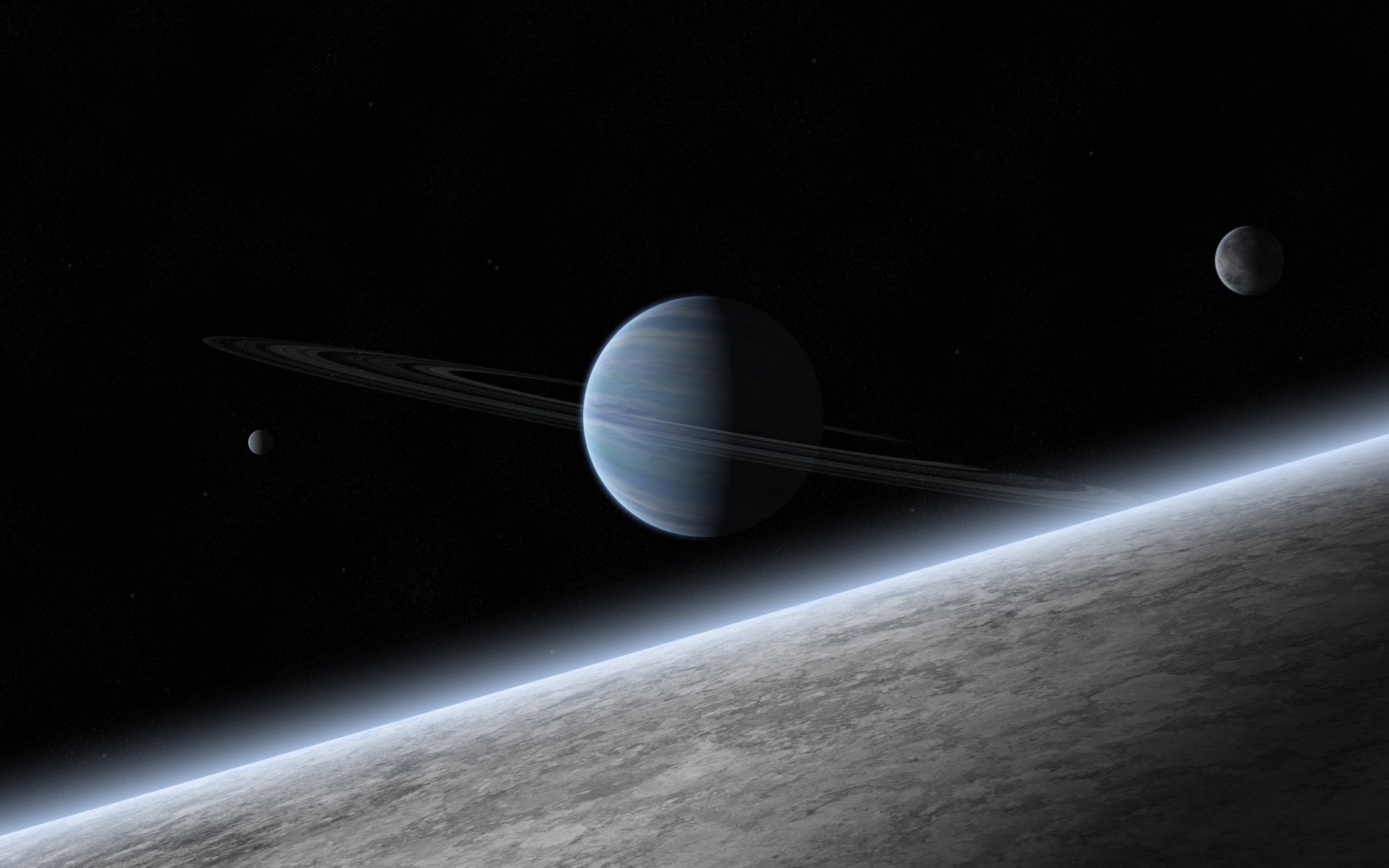 planeta gazowy gigant satelity pierścienie atmosfera gwiazdy