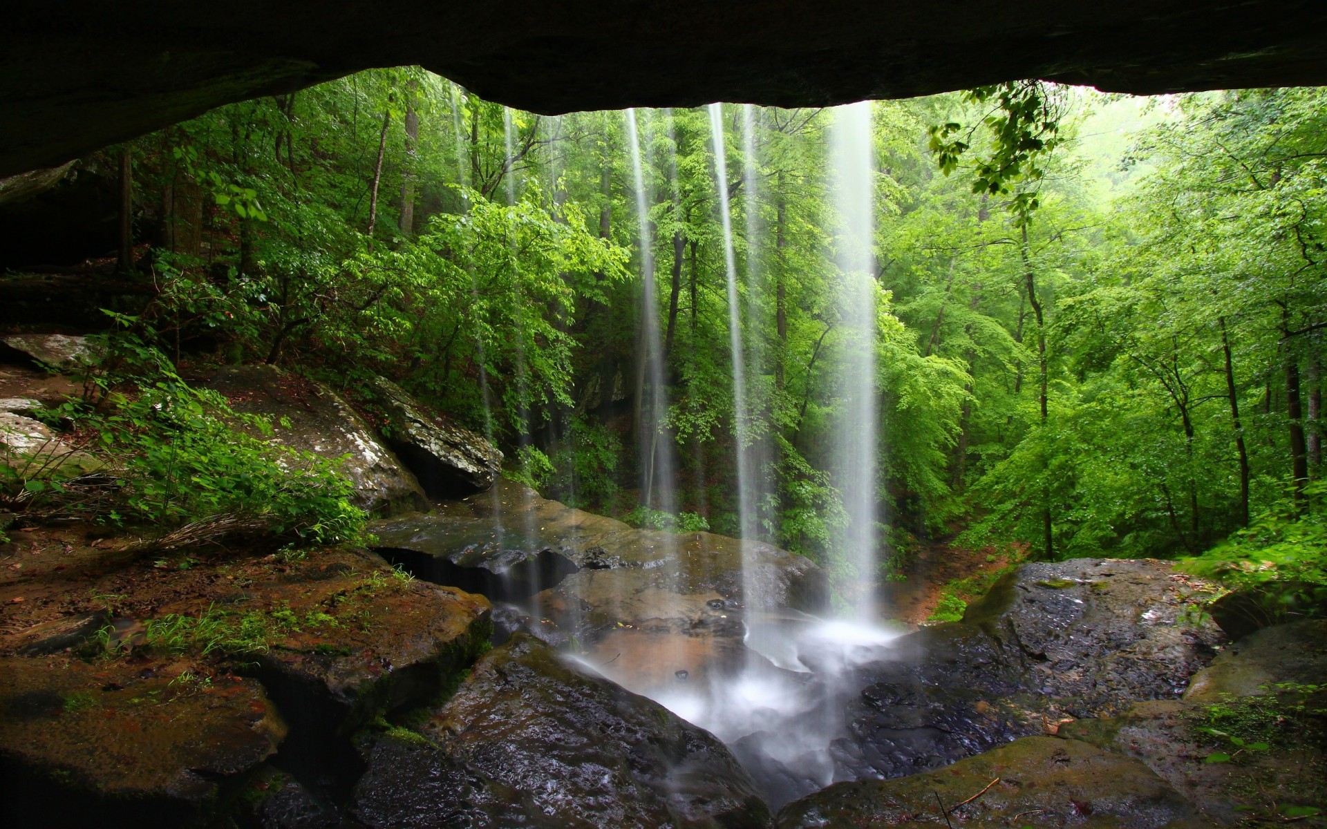 wasserfall natur höhlen