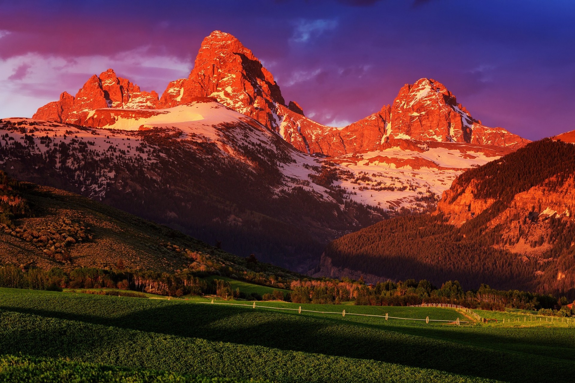 montagnes états-unis wyoming