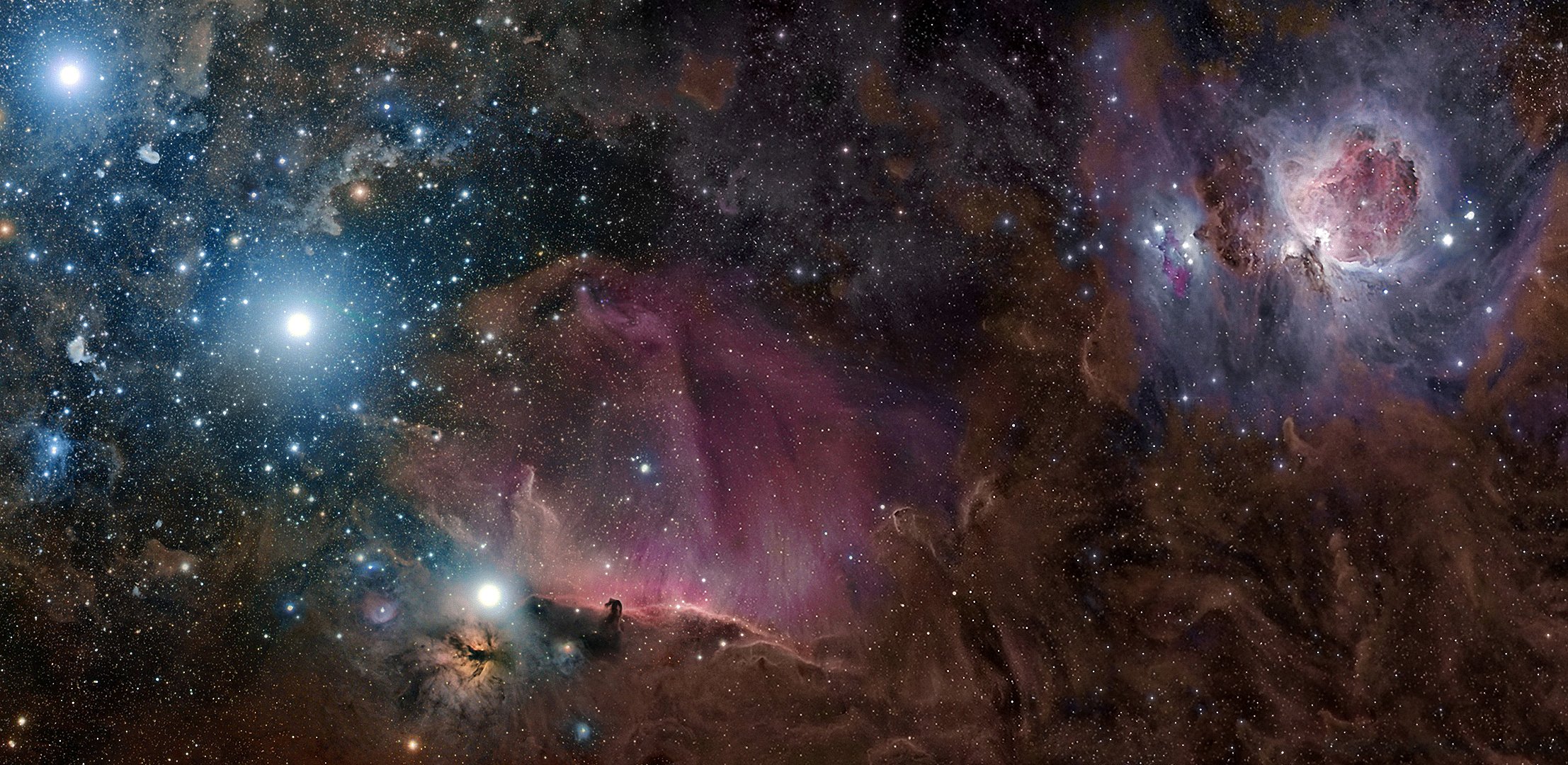 orione costellazione nebulosa m42 gas polvere stelle