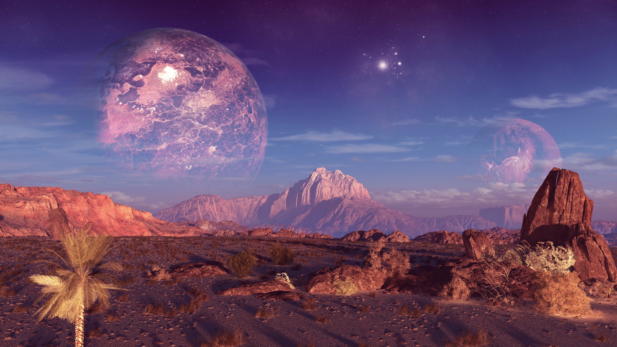 terraspace planet mountain rock sky