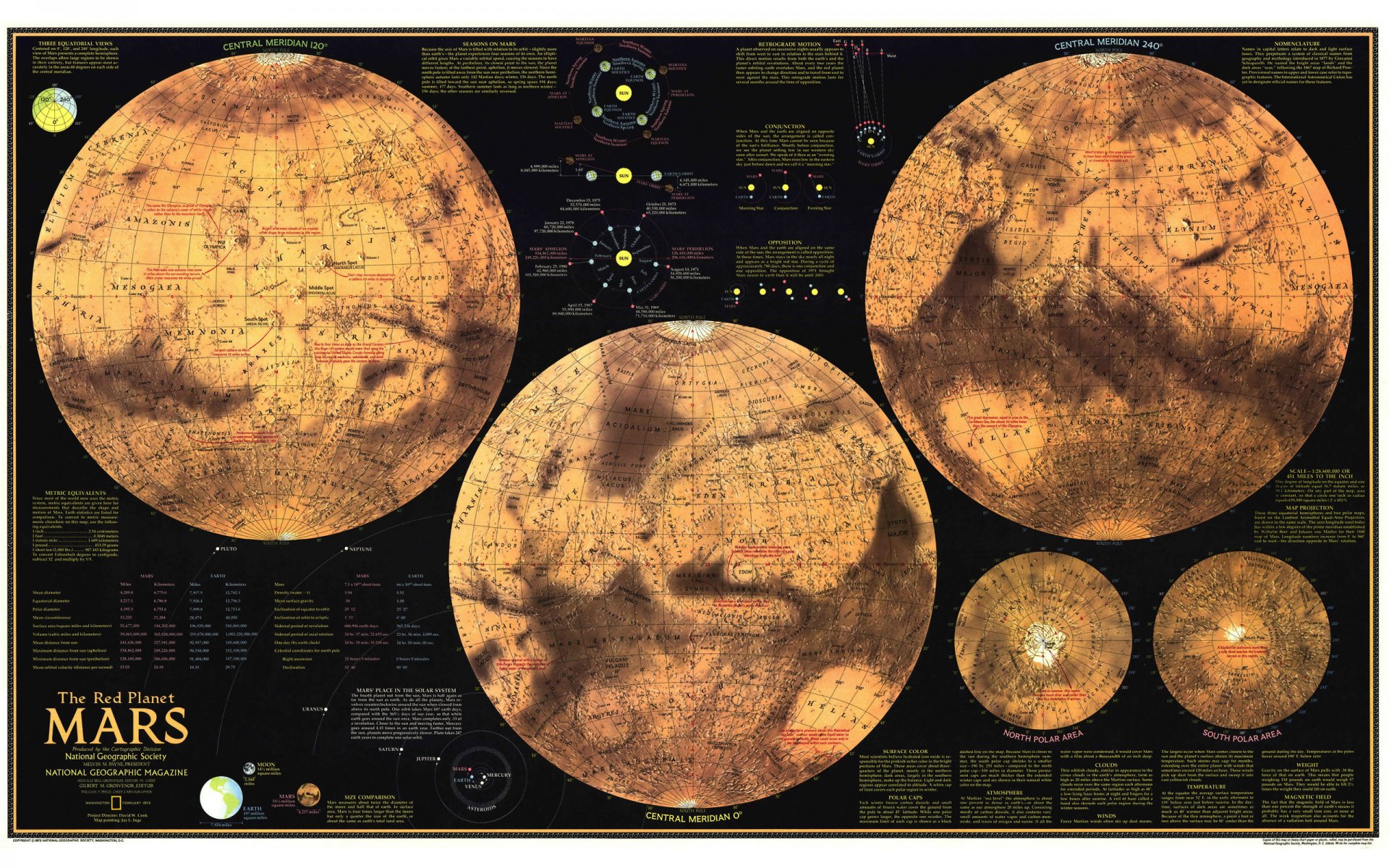 marte mappa emisferi