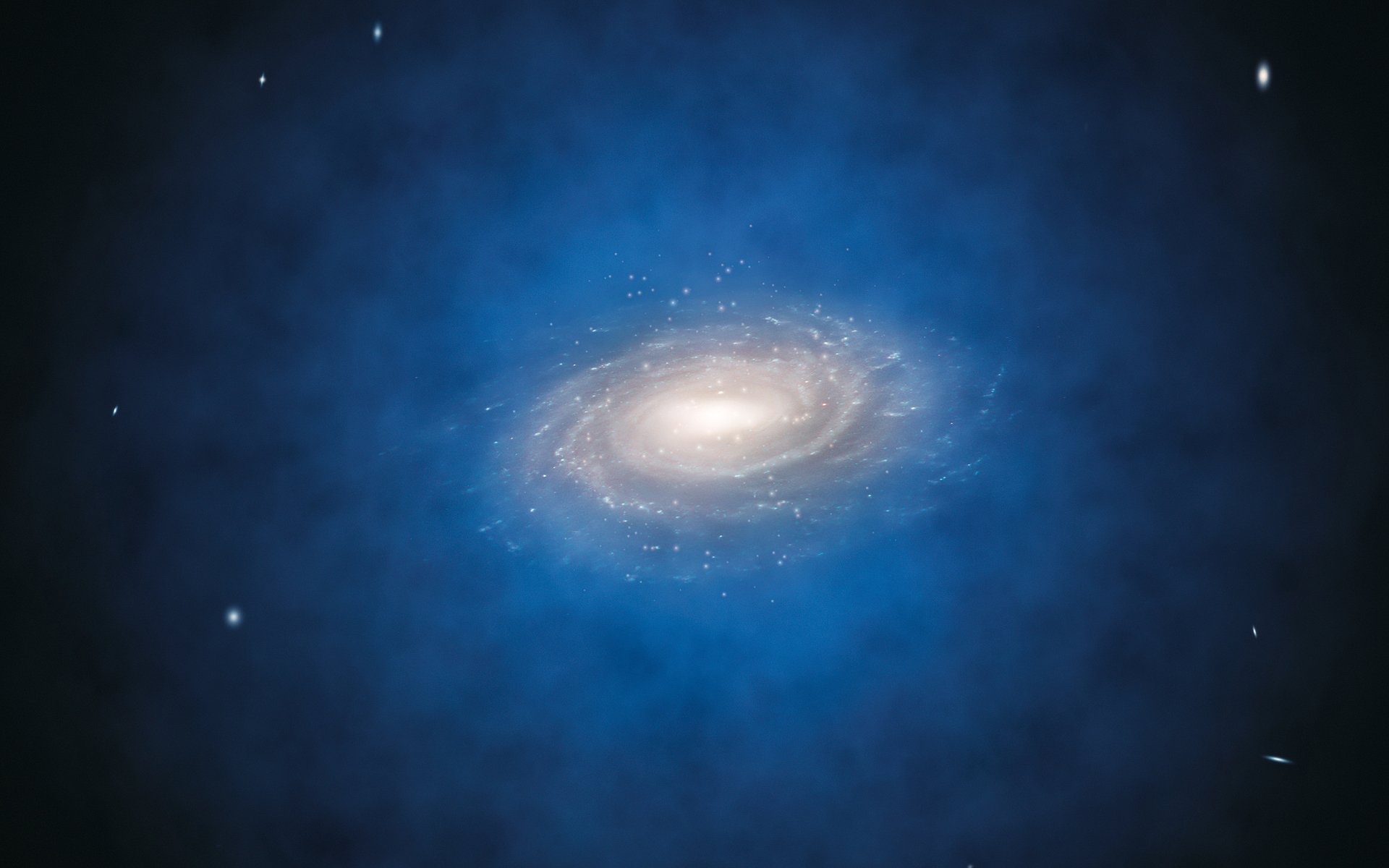 vía láctea galaxia materia oscura halo