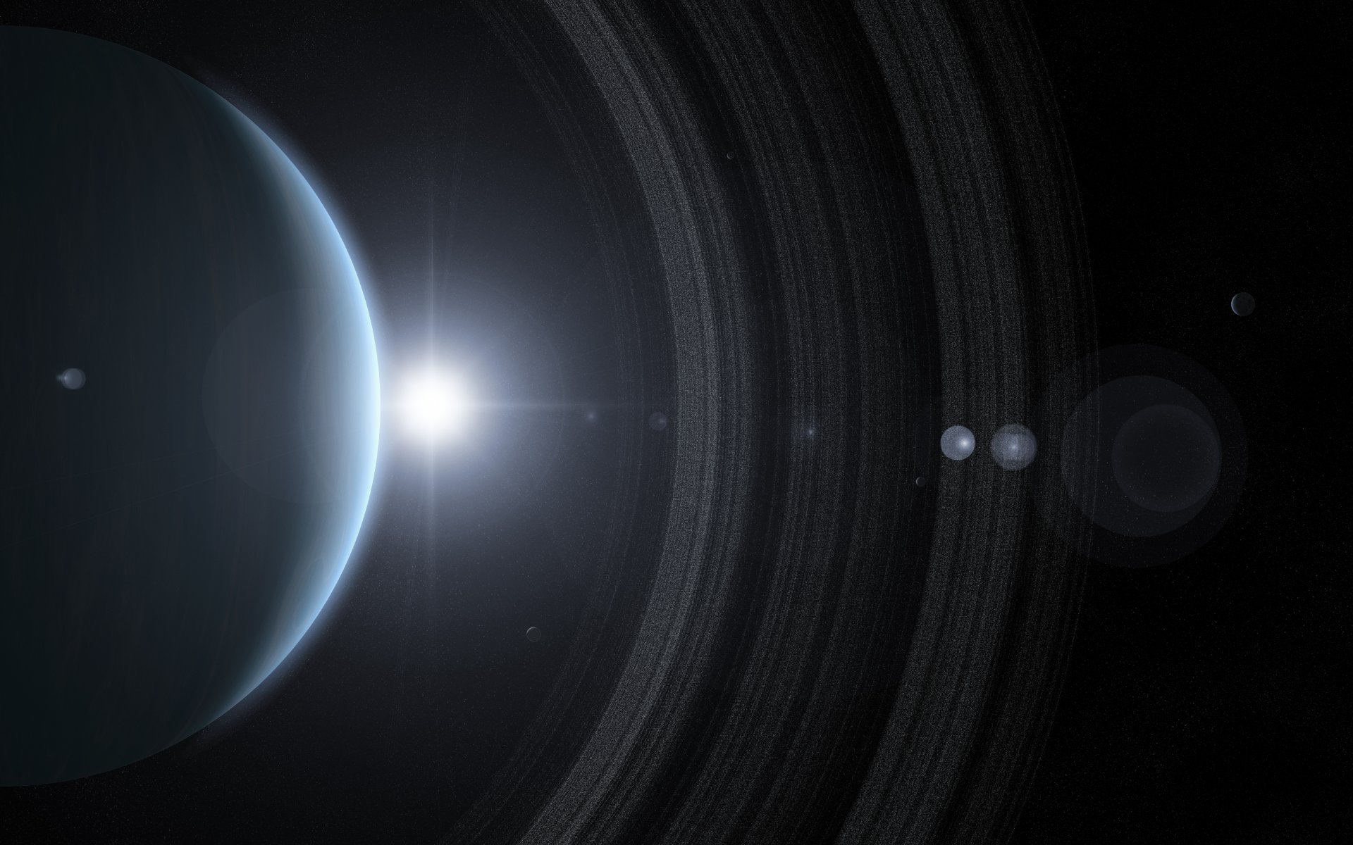 planet gas giant rings star sun