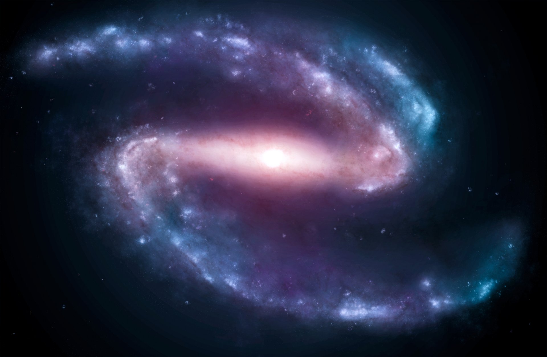 galaxia estrellas luz espacio