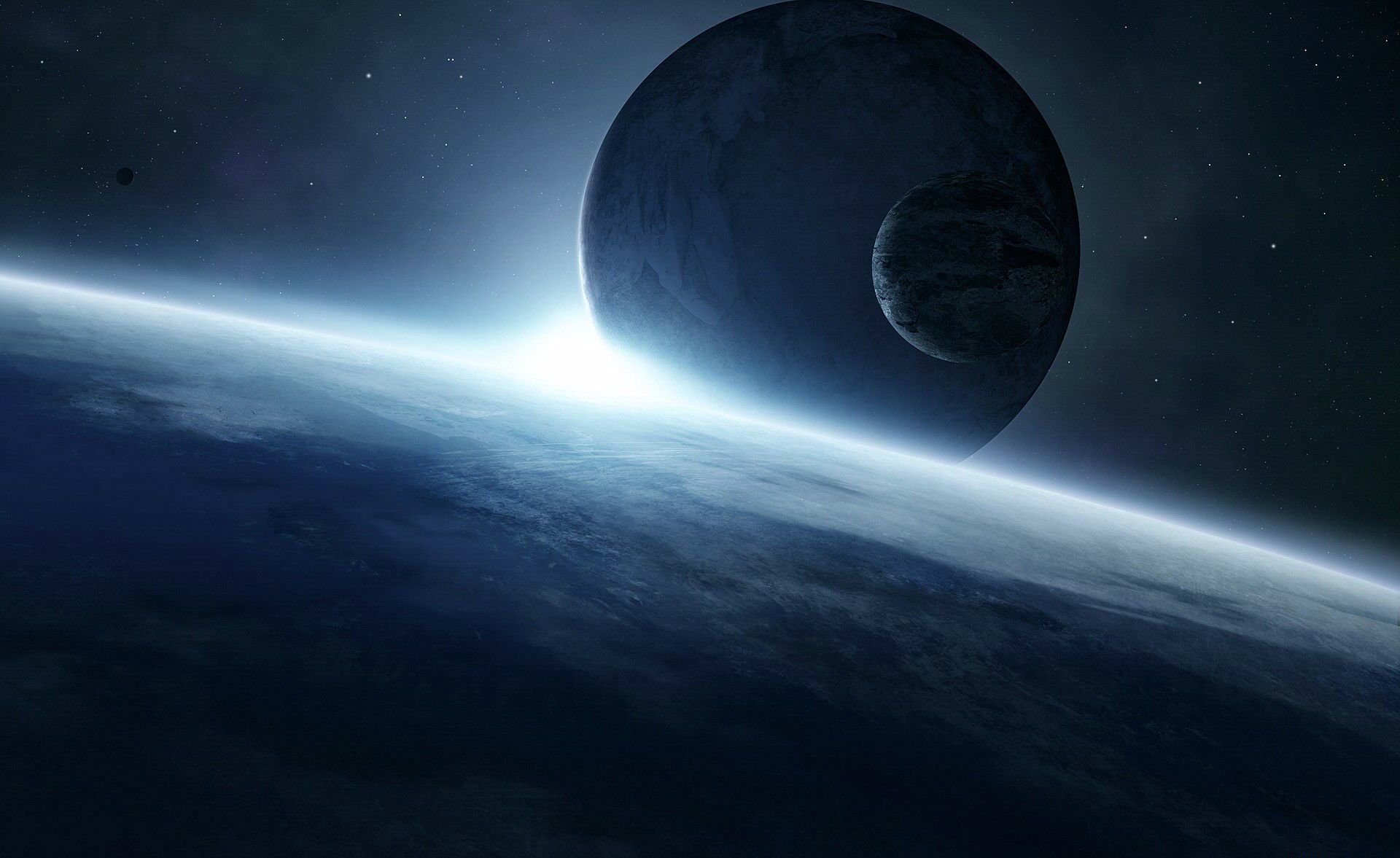 gwiazda kosmos planety przestrzeń