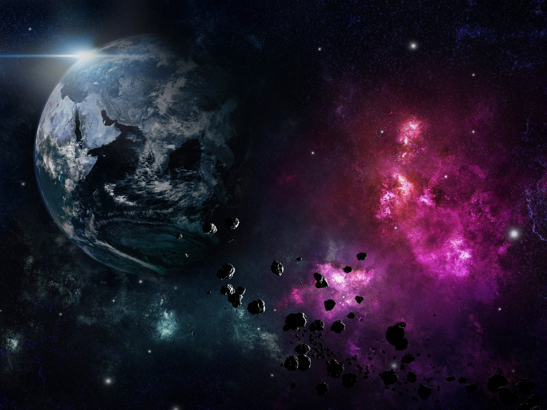 planet raum meteoriten scherben phänomen