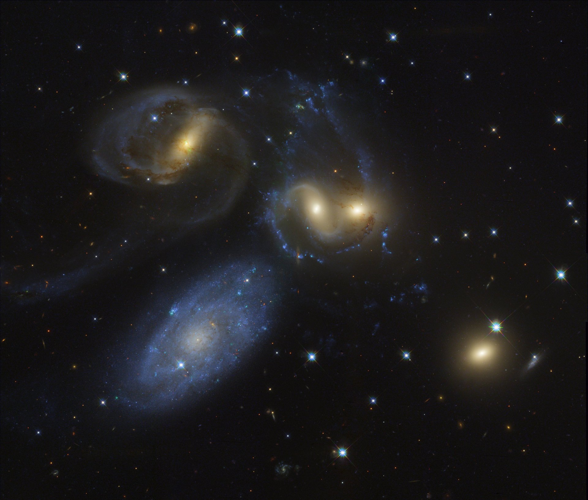 stephan quintett ngc 7319 7318a 7318b