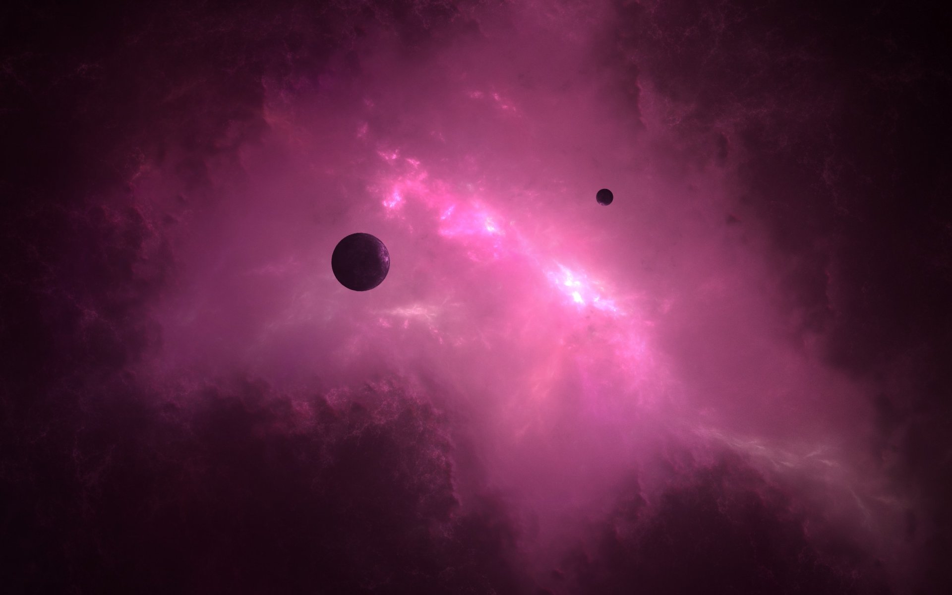 espace univers planètes galaxie lumière