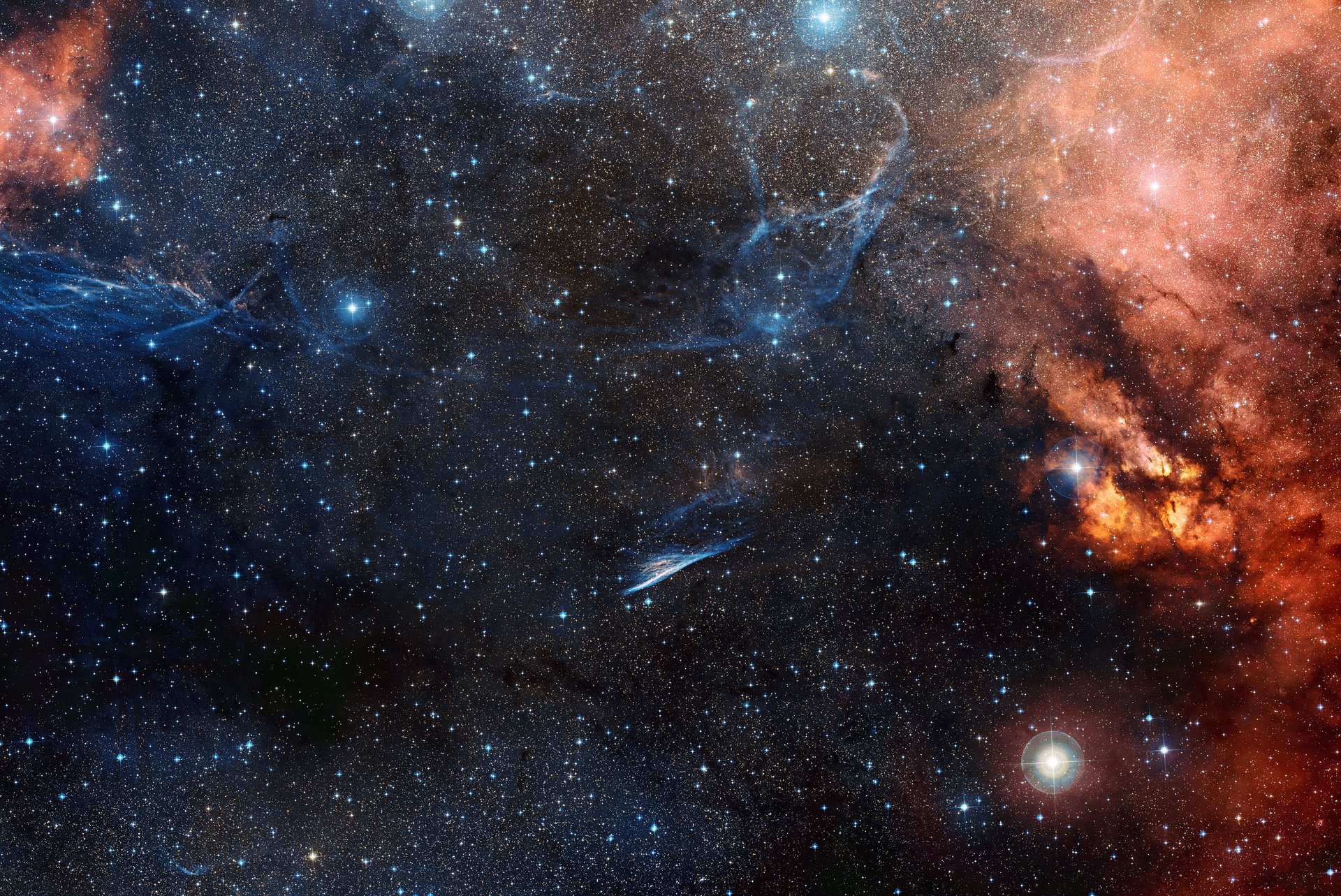 gwiazdy mgławica ngc 2736 ołówek pencil nebula
