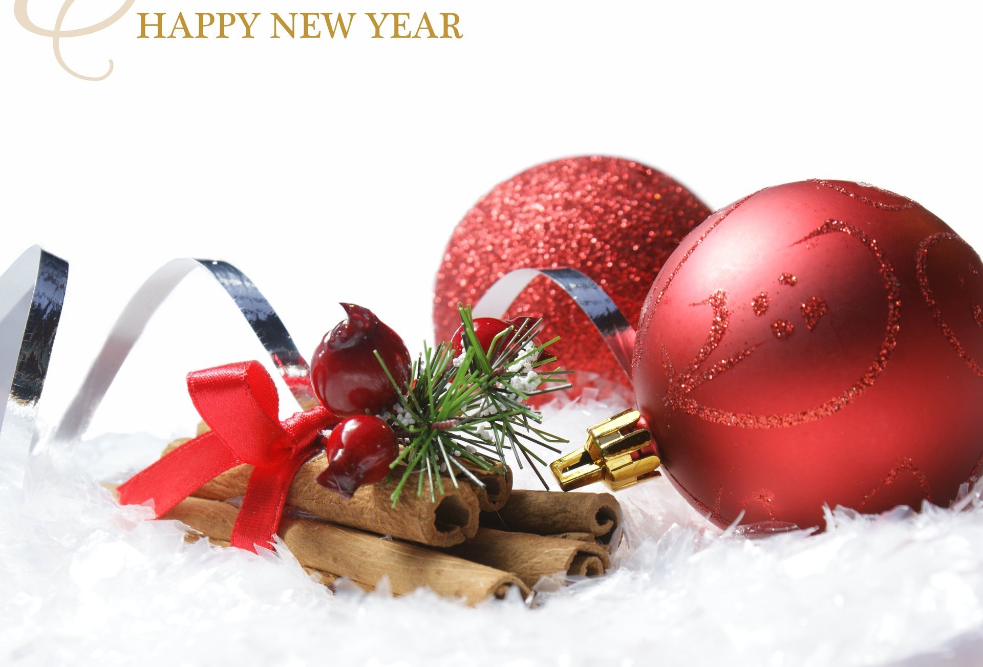 new year christmas balls cones christmas red new year