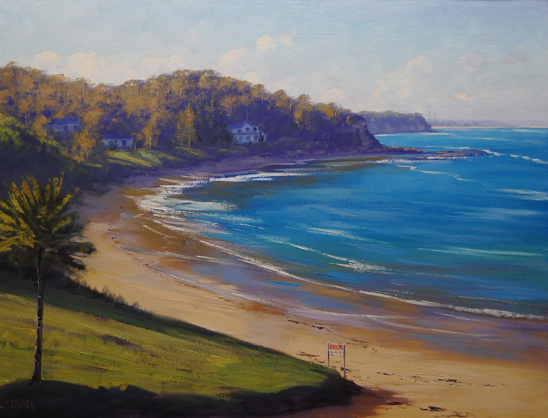 malerei strand meer farben