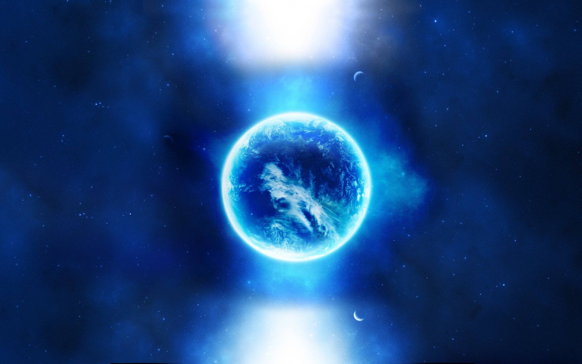 spazio pianeti luna luce spazio stelle 2560x1600