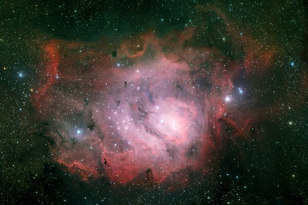 Gwiazdozbiór strzelca w mgławicy ngc 6523