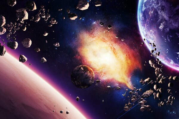 Asteroides alrededor de planetas y estrellas