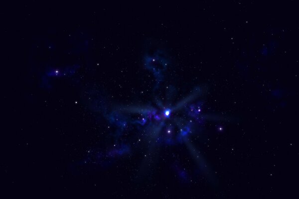 There is a bright light in the space of darkness