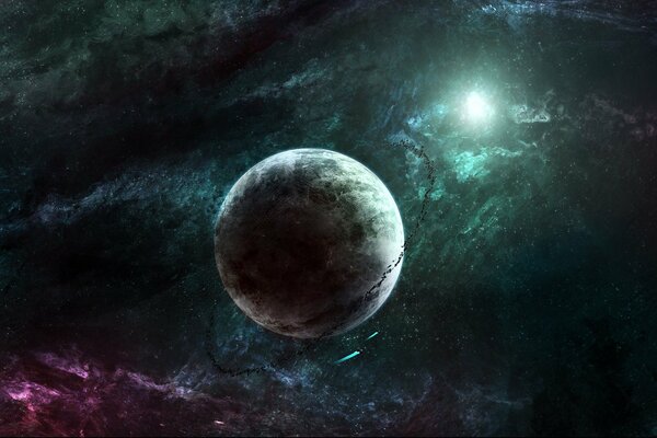 Cintura di asteroidi e veicoli spaziali vicino al pianeta