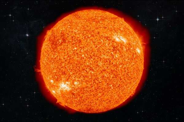 L éclat du soleil dans l espace sombre