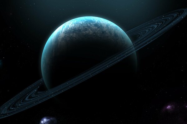 Pianeti in una nebulosa circondata da anelli planetari