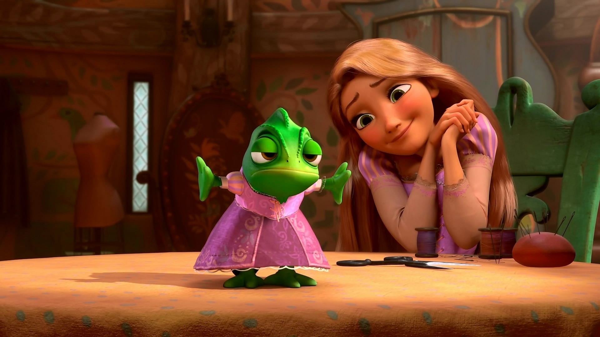 pascal dress rapunzel tangled tangled