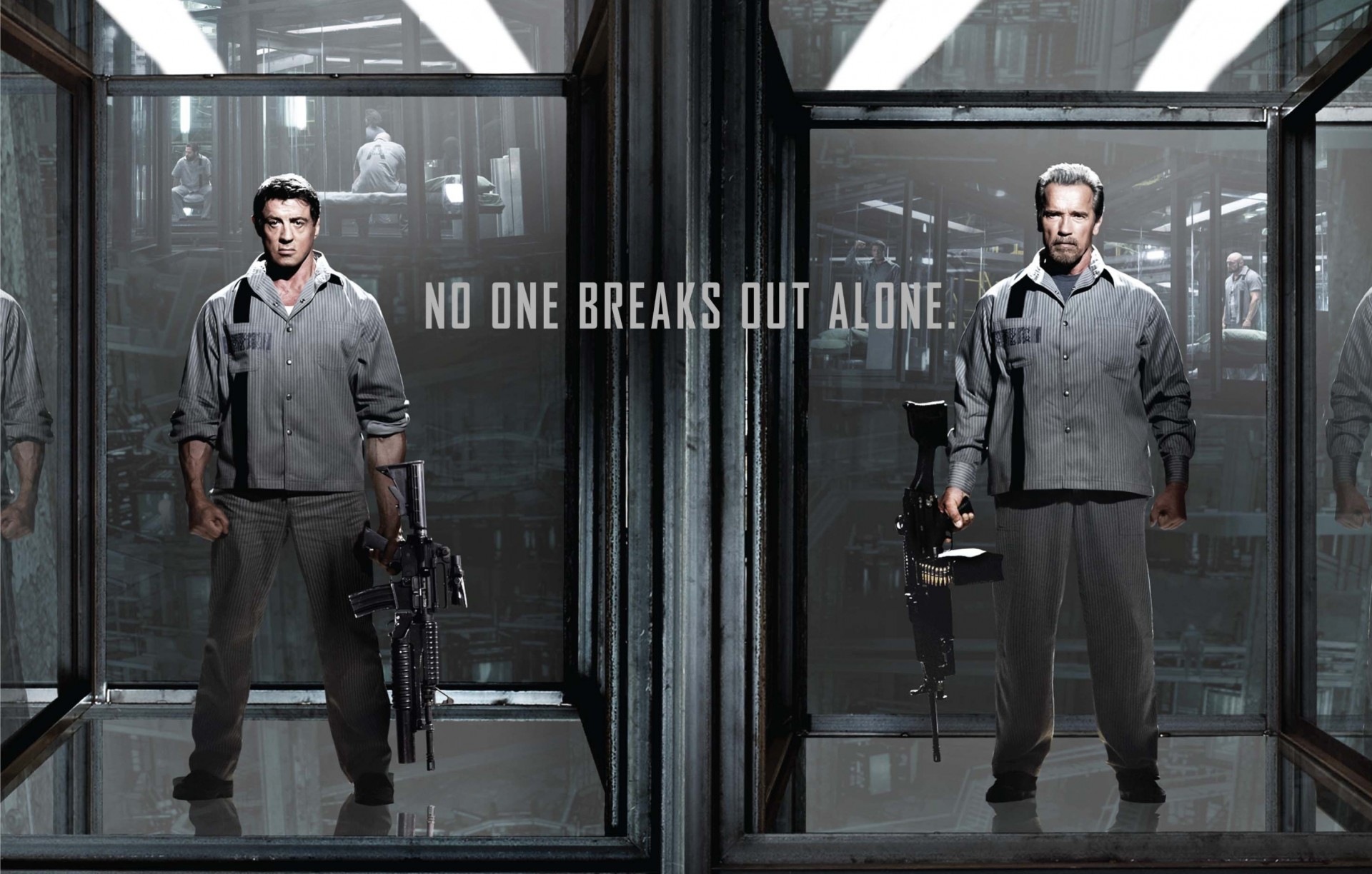 arnold schwarzenegger weapon prison machines sylvester stallone plan of escape escape plan