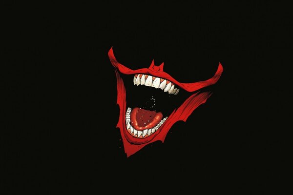 Ein schreckliches Joker-Lächeln im Dunkeln