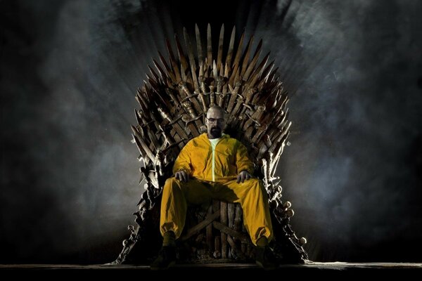 Brian Crestion on the Throne from Game of Thrones in Uniform
