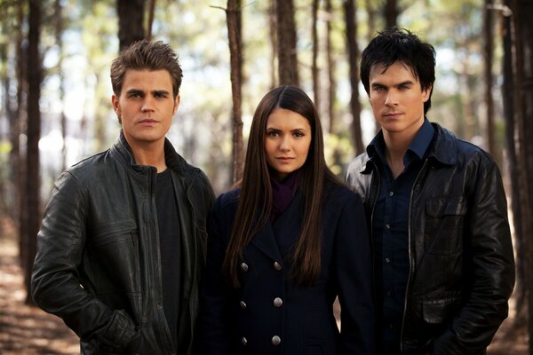 The main actors of the series the vampire diaries