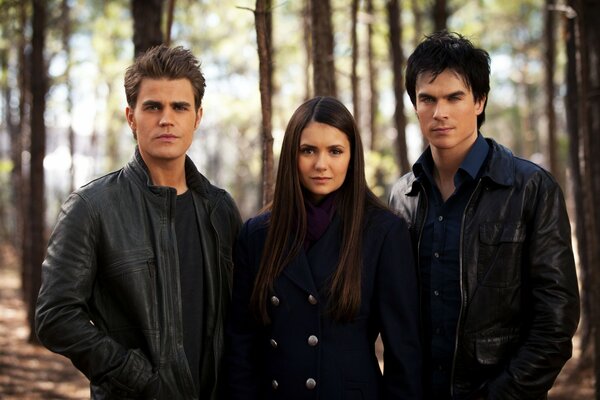 Les acteurs principaux de la série The vampire Diaries