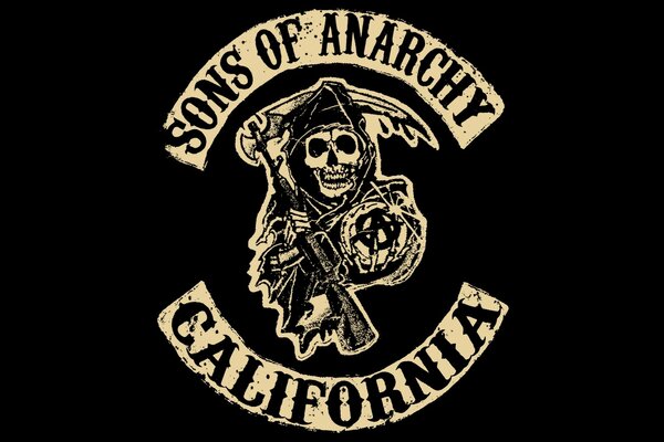 Emblema del cranio Figli dell anarchia