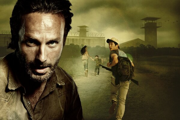 Andrew Lincoln and the Walking Dead