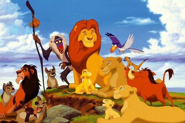Zdjęcie z kreskówki Król i lew